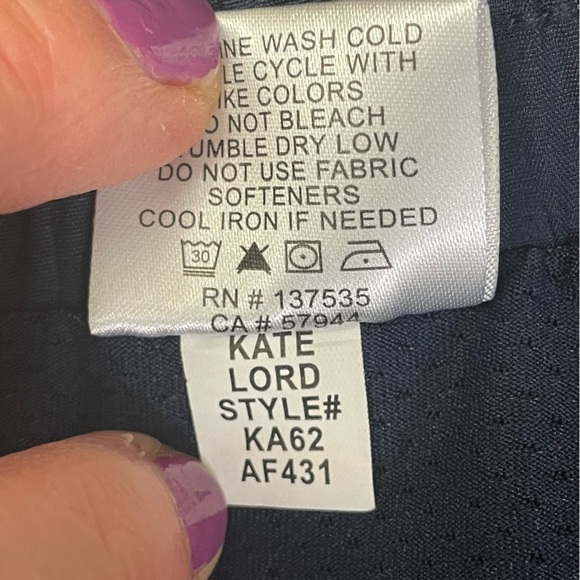 Kate Lord Golf  women’s Skort size small navy preppy Resortwear Gorpcore - Picture 9 of 9